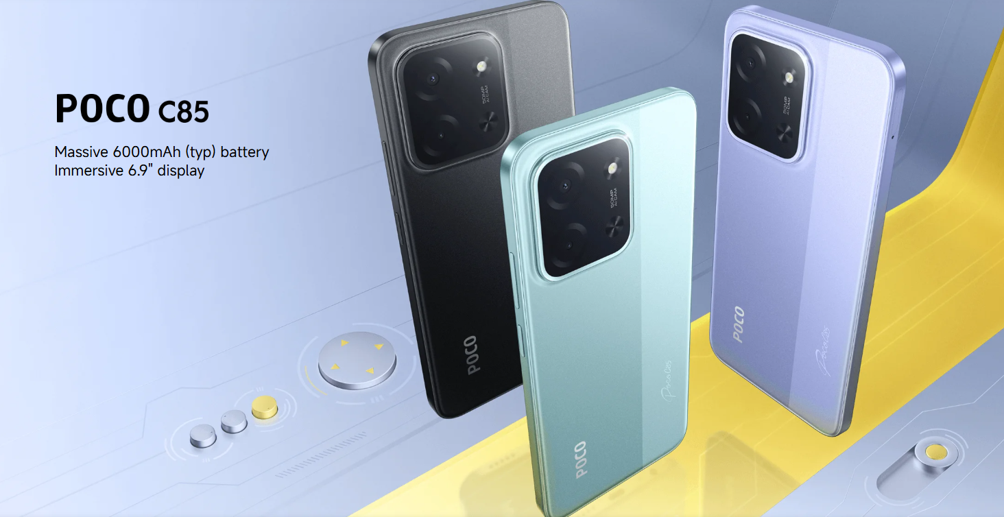 Xiaomi POCO C85 - 256 GB - 8 Ram -4G- Black